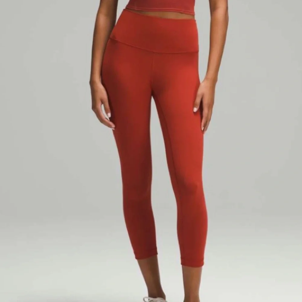 Lululemon Wunder Train High-Rise Crop 23" Terra Orange Size 2 - Picture 2 of 9
